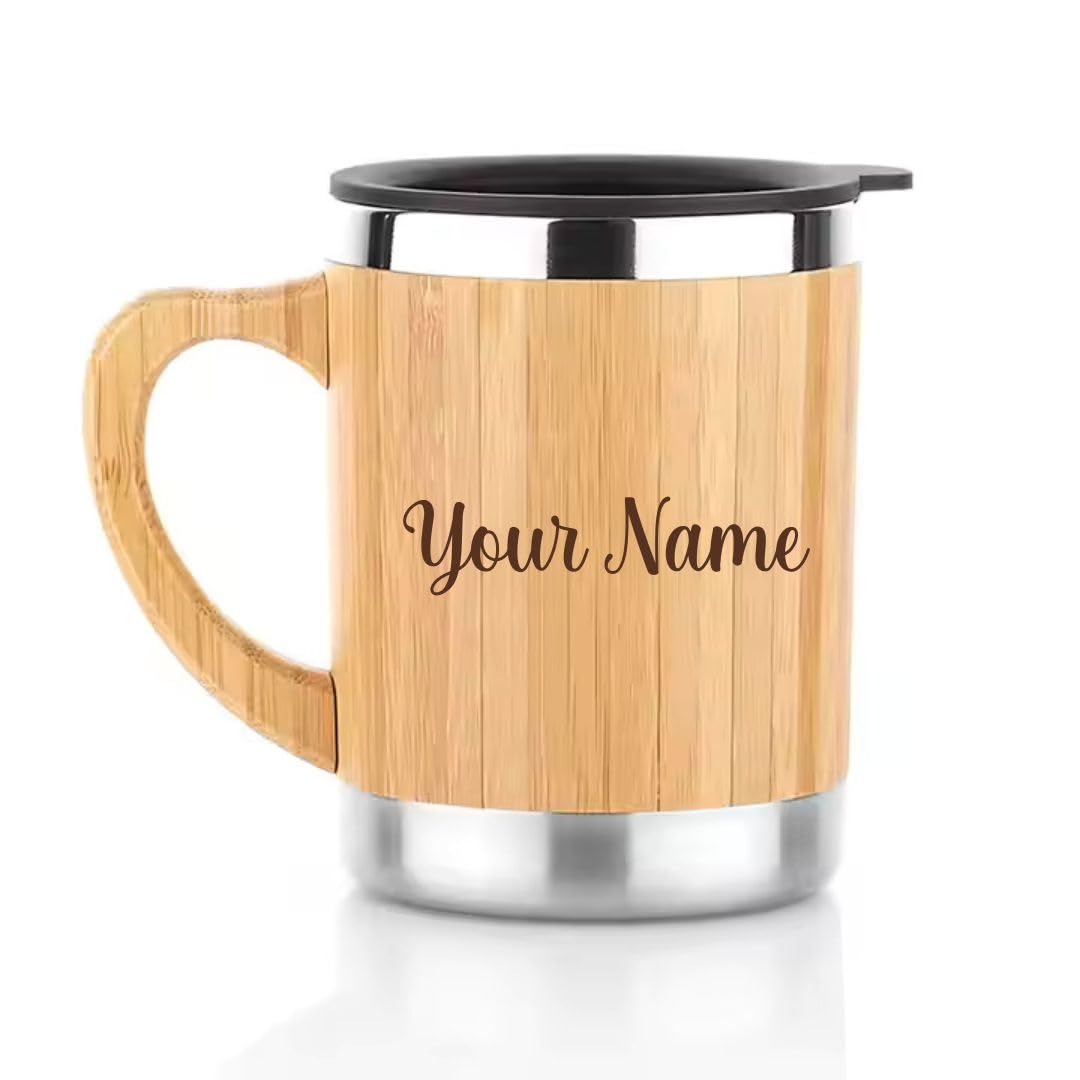 Bamboo Mug with Lid